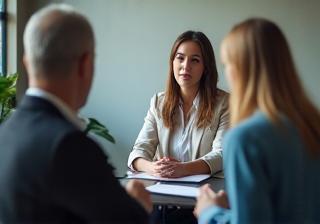 Trainer providing one-on-one feedback to a participant