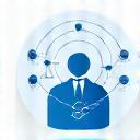 Icon illustrating professional business communication